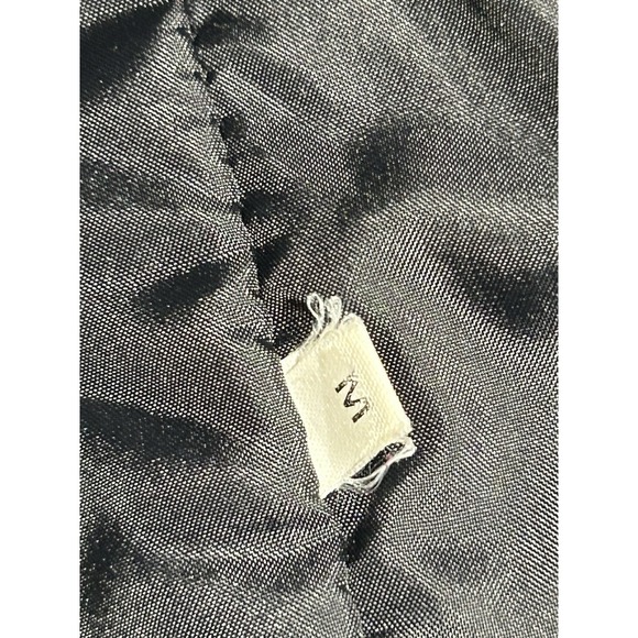 Premium Leather Jacket Mens Large Black Bomber Slim Cut Ford Thunderbird - Picture 5 of 10